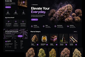 do a dark theme cbd website cannabis cbd store hemp website
