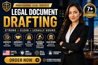 draft and review legal contracts, ndas and agreements professionally