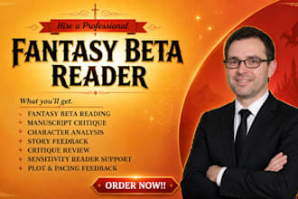 beta read fantasy book, do fantasy beta reading and ritique review for fantasy