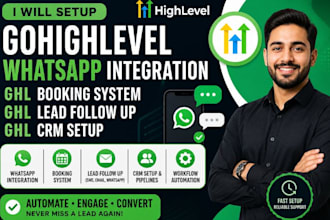 setup gohighlevel booking system ghl whatsapp integration ghl lead follow up