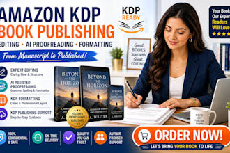 amazon kindle kpd book publishing copy novel editor ai assisted proofreading