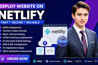 deploy website on netlify netlify deployment connect domain react nextjs hosting