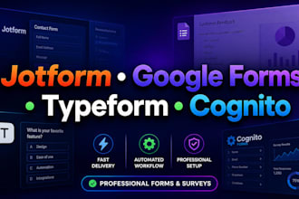 create jotform google form cognito form typeform online form surveys