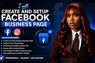 do facebook business page create and setup social media accounts instagram page
