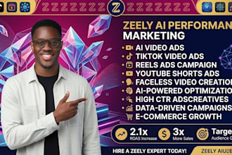 create zeely ai ad campaign for facebook and instagram ai movie thriller meta ad