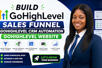 setup gohighlevel sales funnel gohighlevel website gohighlevel crm automation