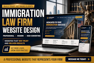design immigration notary attorney lawyer law firm leads website lawyer website