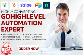 setup gohighlevel hubspot automation stripe airtable ninjaone product management