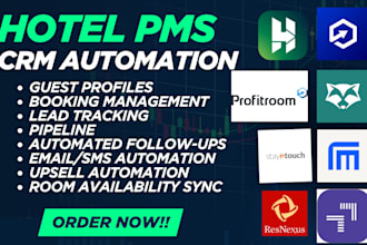 setup hotel pms roommaster profitroom resnexus leadheed telecrm stayntouch CRM