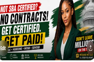 prepare sba 8a, hubzone, wosb, or sdvosb certificate