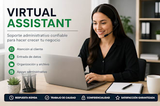 sere tu asistente virtual para tareas administrativos