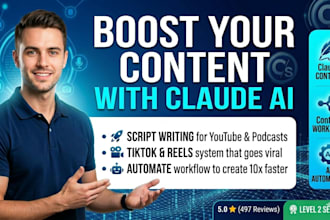 claude ai content creator claude script writer claude workflow claude automation