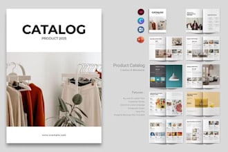 design b2b product catalog, lookbook for fashion apparel clothing brand sales