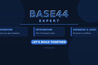 build, integrate, or migrate your base44 app as a base44 expert