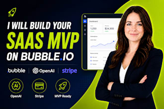 build your saas mvp on bubble io with openai and stripe integration