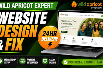 build or redesign your wild apricot website