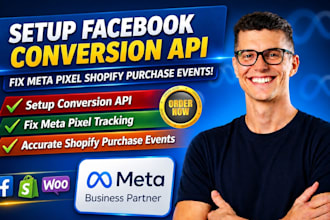 do facebook conversion API and fix meta pixel shopify purchase event tracking