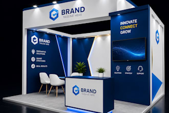 do trade show booth graphics 3d product display posm banners backdrop signage