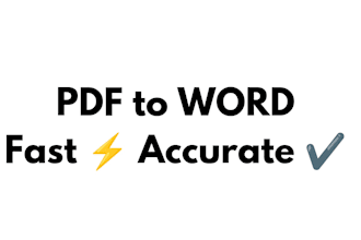 convert PDF or image to word manually with perfect accuracy fast delivery