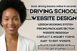 driving school website driving instructor driving lesson booking driving academy