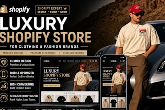 be shopify developer for luxurious clothing store and fashion brand