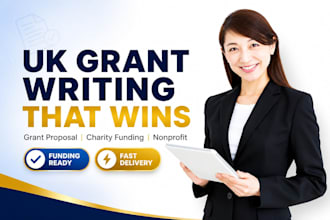write UK charity grant proposal nonprofit funding grant writing government grant