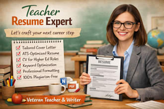 write a perfect teacher resume and cover letter