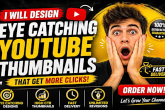 professional youtube thumbnails design