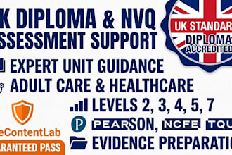 provide expert nvq rqf othm diploma research care courses and assessment support