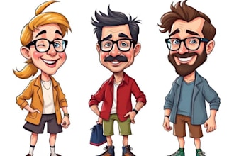 draw nice cartoons and caricatures