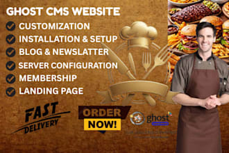 build, customize, migrate or fix your ghost cms website, blog and newsletter
