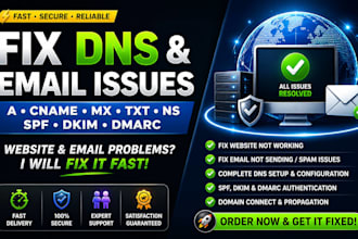 fix dns issues a cname mx spf dkim dmarc domain and email errors fast