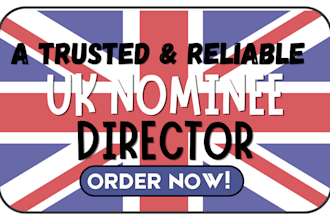 be your trusted UK nominee director for company registration and privacy protect