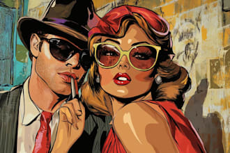 comic book illustration with comic book illustrator
