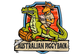 do unique mascot crocodile and gator logo