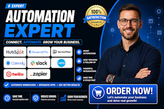 hubspot housecall pro servicetitan calendly slack xero twilio zapier automation
