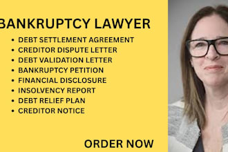 handle bankruptcy filing support, debt settlement, and payment resolution cases
