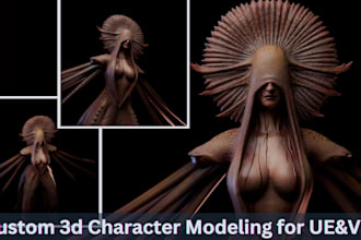 stylized 3d characters, textured, game, rig, and animation
