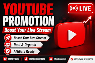 promote your youtube live stream, live stream to gain viewers, promotion