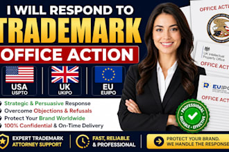 respond to trademark office action USA UK eu