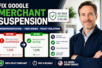 fix gmc google merchant center suspension misrepresentation fix gtin feeds error