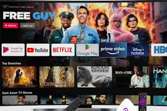 develop iptv app, ott, vod app for android, smart TV app, samsung, lg, firestick