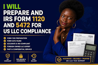 prepare and irs form 1120 and 5472 for US llc compliance