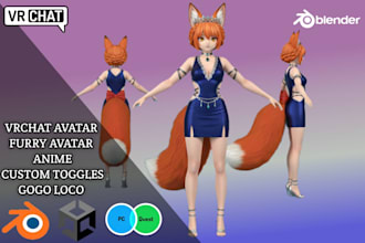 create custom vrchat avatar 3d model for vrchat