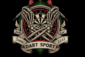 make professional vintage darts logo
