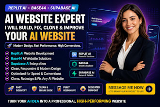 build fix or redesign your replit ai supabase ai website