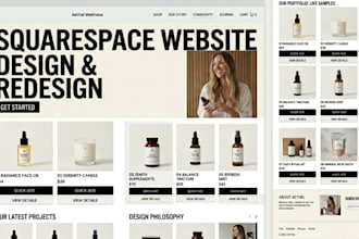 do custom squarespace website design squarespace website redesign with SEO