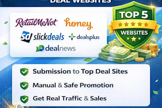 do coupon code submission, submit coupon code to top 5 popular deal website