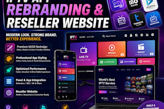 redesign premium iptv app branding ios app smarters ibo 4k panel setup