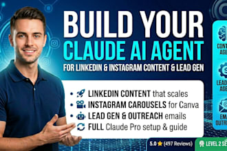 build claude ai agent for linkedin content instagram lead generation outreach